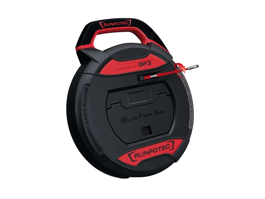 Direkt Vom Hersteller Runpotec GF3 - Ø 3 mm ohne Meterzähler - 20 m Kabeleinziehwerkzeug für Rohrdm 10-50 mm