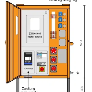 Sale Merz Anschlussverteilerschrank M-AVEV 35/21-3/V1/X - 22 kVA