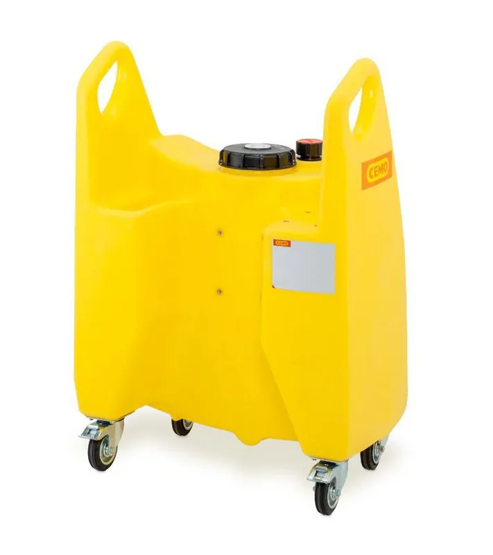 Neue Kollektion CEMO Transfer-Trolley Chem gelb ohne Pumpe - 130l