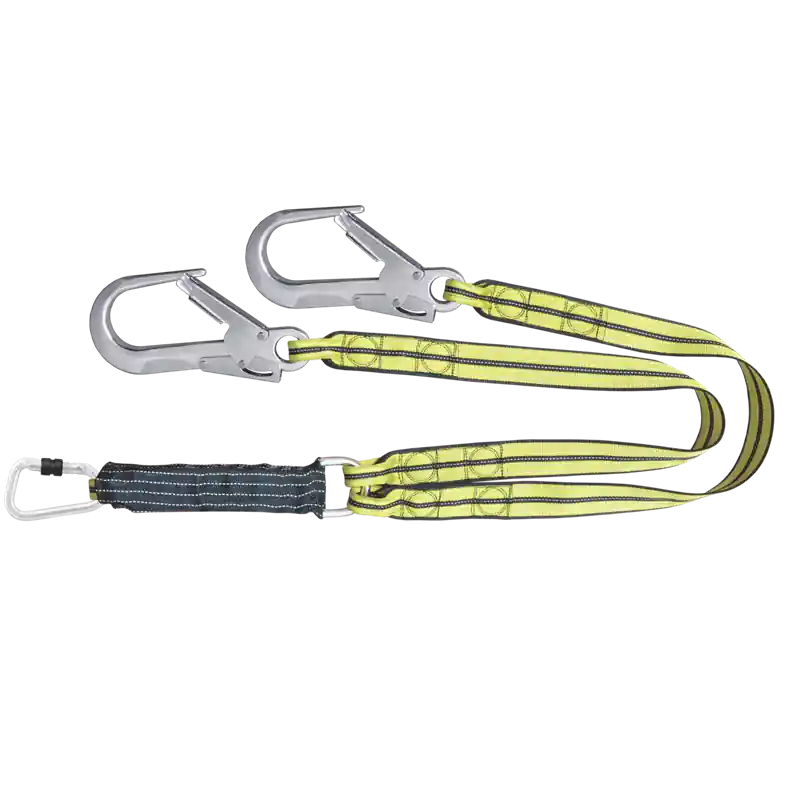 Neu Kratos Safety ATEX Antistatische Gurtband Y-Verbindungsmittel mit Falldämpfer Freeblast