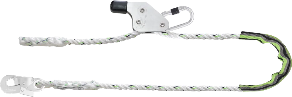 Schnäppchen Kratos Safety Verbindungsmittel aus gedrehtem Seil zur Arbeitsplatzpositionierung mit Seilkürzer maximale Länge 4m