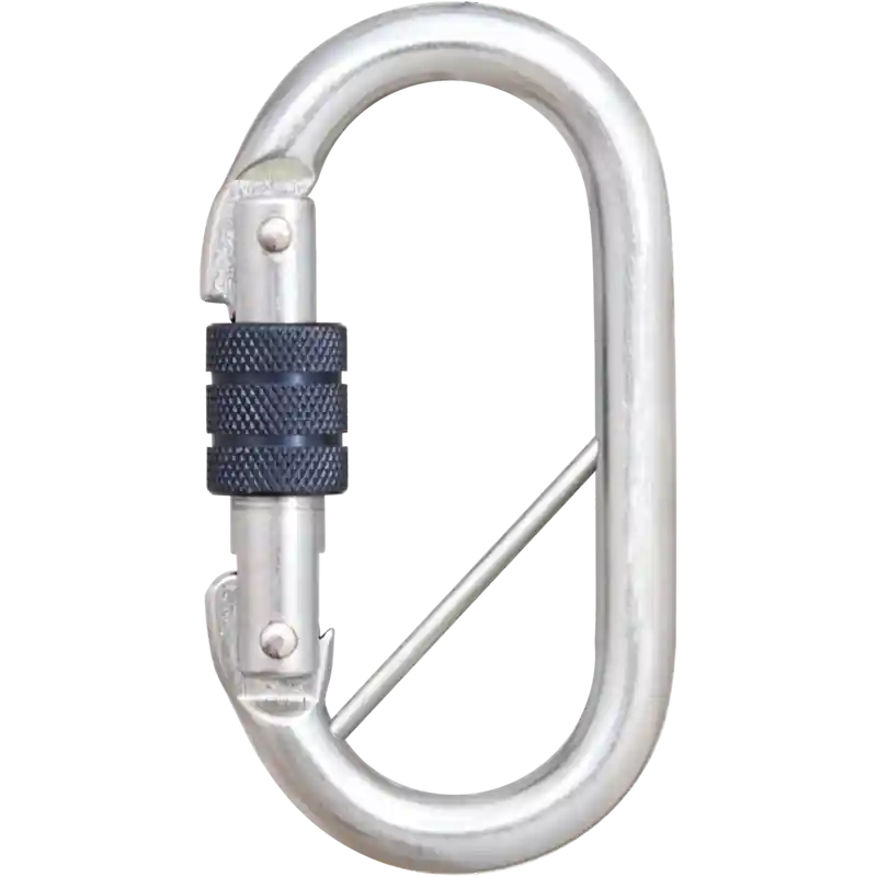 Kratos Safety Stahl-Karabiner mit Schraubverschluss und Sicherheitsriegel Direkt Vom Hersteller