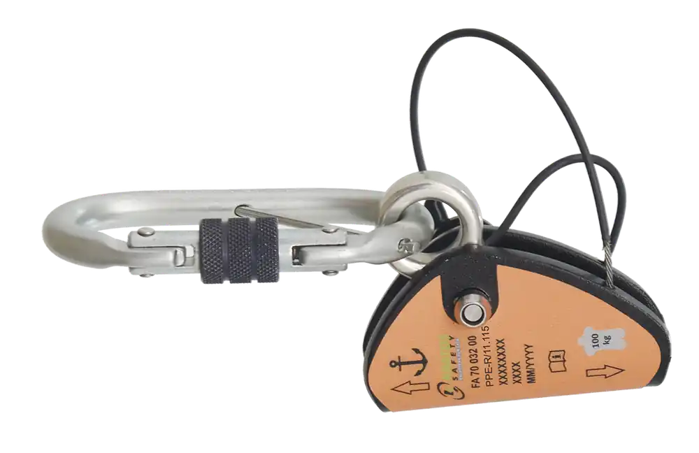 Kratos Safety Textilseil- oder Drahtseilklemme zur Rettung Zertifiziert