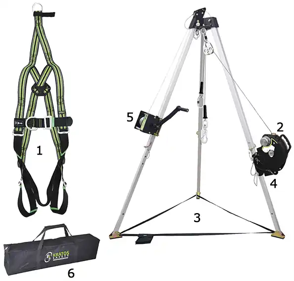 Kratos Safety 8011300 Kit für Enge Räume Finale Aktion