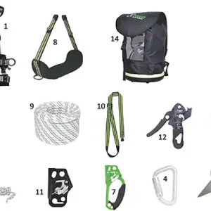 Wochenendangebot Kratos Safety 8011400 Kit für Seilarbeiten Premium