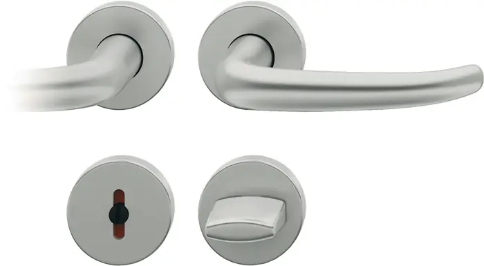 Super-Preis Rosettengrt.12 1023 Alu.0105 U-Form WC DIN L/R D/D FSB VE: 5 Stück