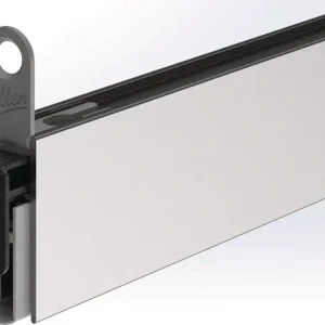 Billig Türdichtung EllenMatic Soundproof Slim 1 stg.L.1083mm B.10mm Silik.blk silber