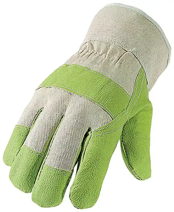 Kunstlederhandschuhe Gr.10,5 grün/naturfarben PSA I ASATEX VE: 12 Paare Preisreduziert