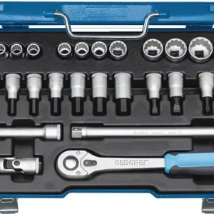 Begrenztes Angebot Steckschlüsselsatz D 19 IMU-10 27-tlg.1/2 Zoll SW 10-30mm Z.32 12KT GEDORE