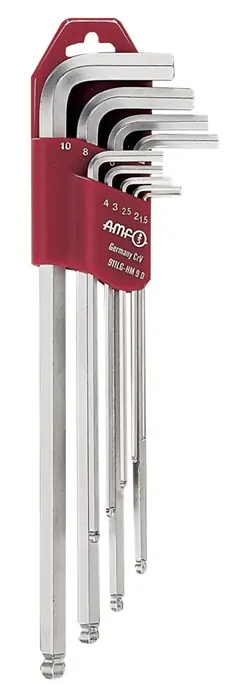 Versand Am Gleichen Tag Winkelschraubendrehersatz 911LG-HM9D 9-tlg.Ku.-Halter SW 1,5-10mm