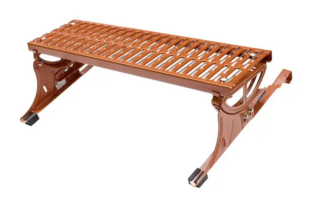 HYMER Trittflächenset, RAL 8004 ziegelrot beschichtet, 2 Universal-Laufrosthalter + 1 Laufrost 800x250 mm inkl. Befestigungsmaterial Preisknaller