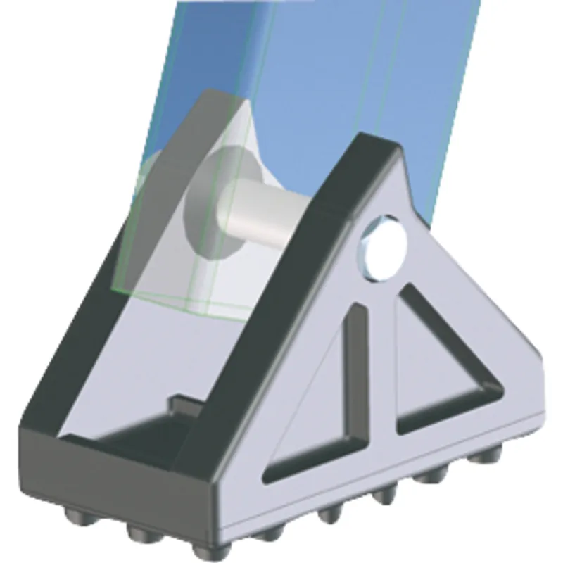 ZARGES Schwenkfuß mit Gummiauflage 100 x 55 mm Rabatt