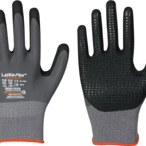 Super-Preis Handschuhe LeiKaFlex 1467 Gr.8 grau EN 420+ EN 388+EN 407 PSA II LEIPOLD VE: 12 Paare
