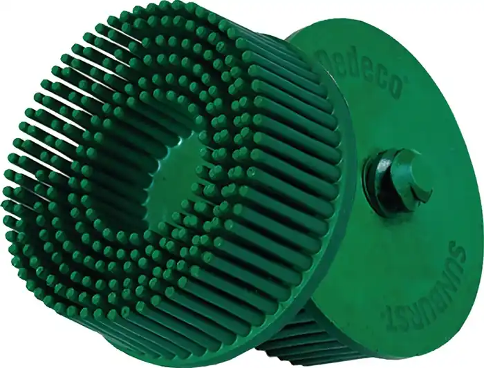 Radialbürstenscheibe Sunburst D.51mm K.50 A50 XCRS B.51 grün 25000min-¹ TYROLIT Schneller Versand