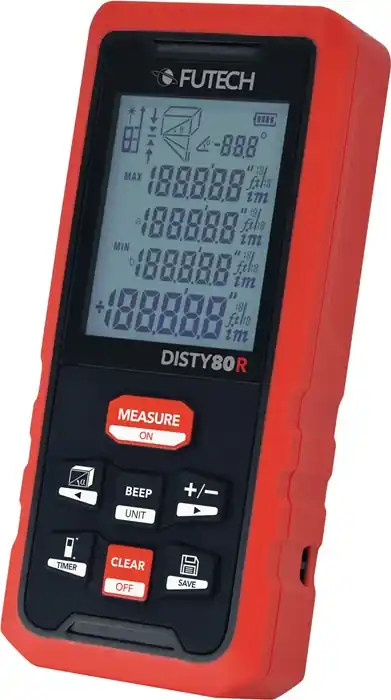 Laserentfernungsmesser DISTY 80 RED 0,05 b.80m ± 2mm IP 54 FUTECH Saisonangebot