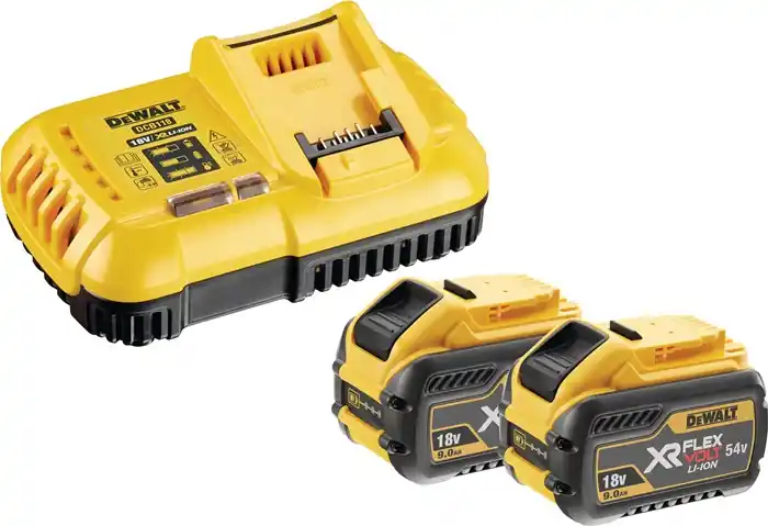 DeWALT 54V Akku-Starter-Kit DCB118X2 - 162 Watt bestehend aus 2 Akkus und Ladegerät Knallerangebot