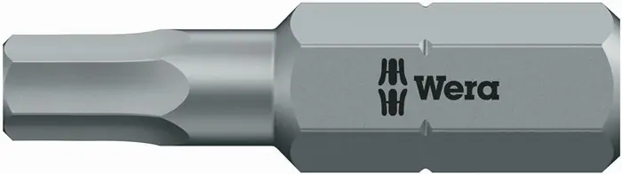 Bit 840/1 Z 1/4 Zoll 2,5mm L.25mm zähhart,HEX-Plus WERA VE: 10 Stück Preisreduziert
