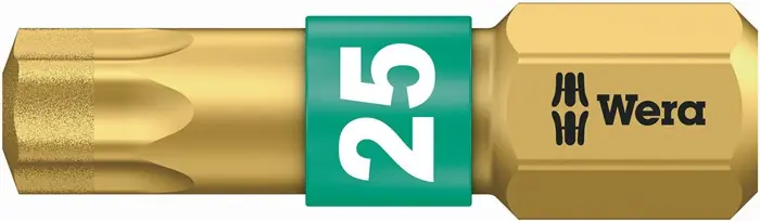 Bit 867/1 BDC 1/4 Zoll T 25 L.25mm BiTorsion,diamatbeschichtet WERA VE: 10 Stück Neue Kollektion