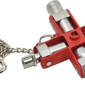 Meistverkauft Doppel-Schaltschrankschlüssel SuBMaster 9 in 1 14 Funktionen m.Karab.h.an Kette