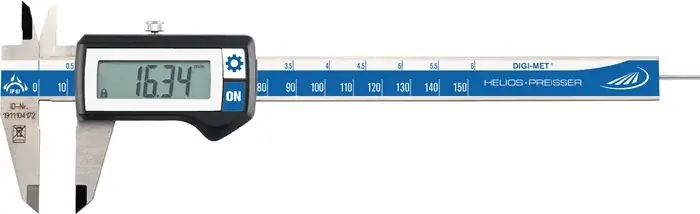 Begrenztes Angebot Messschieber DIN 862 DIGI-MET IP67 150mm dig.rd.(1,5 mm) H.PREISSER