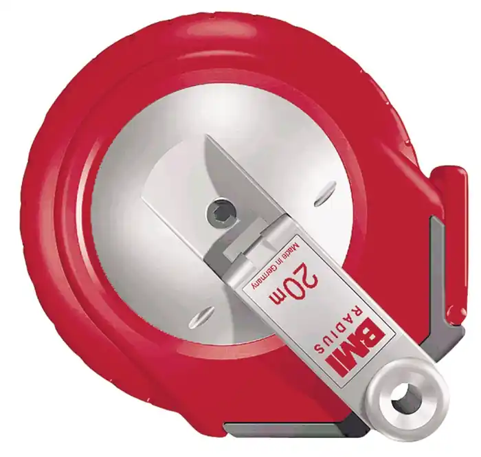 Abverkauf Kapselbandmaß RADIUS L.10m Band-B.13mm A mm/cm EG II Ku.weiß Stahlmaßband BMI