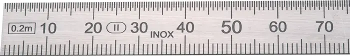 Stahlmaßstab L.2000mm rostfr.Stahl biegsam Teilung B=mm/1/2mm H.PREISSER Meistverkauft