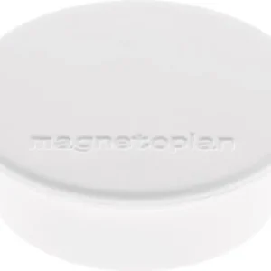 Rabatt Magnet Premium D.40mm weiß MAGNETOPLAN VE: 10 Stück