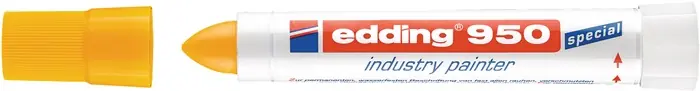 Industrie-Pastenmarker 950 gelb Strich-B.10mm Rundspitze EDDING VE: 10 Stück Begrenztes Angebot