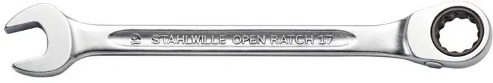 Echt Maulringratschenschlüssel OPEN-RATCH 17 SW 24mm L.296mm umschaltbar,Rings.15Grad