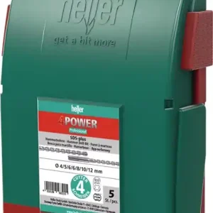 Echt Hammerbohrersatz 4Power 7-tlg.SDS-plus Ku.-Box HELLER