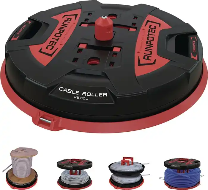 Neu Im Sortiment RUNPOTEC Kabelabroller XB 500 - Ø500mm Tragkraft 800 kg