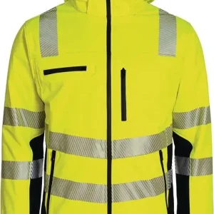 Kracherpreis Winter-Warnschutzsoftshelljacke Gr.XL gelb-schwarz PREVENT TRENDLINE