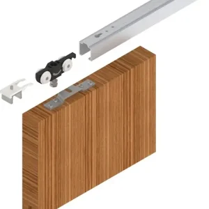 Schiebetürsystem 73 80kg 2100mm EV1 elox.HLT ab 20mm Kompletts. Meistverkauft