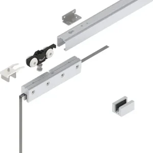 Schiebetürsystem 73 80kg 2500mm EV1 elox.GLT 8/10mm Kompletts. Super-Preis