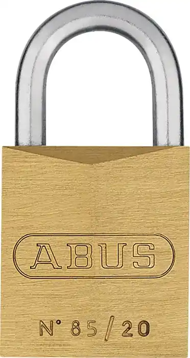 Aktuell Zylindervorhangschloss 85/20 Schlosskörper-B.21mm MS versch.-schl.ABUS