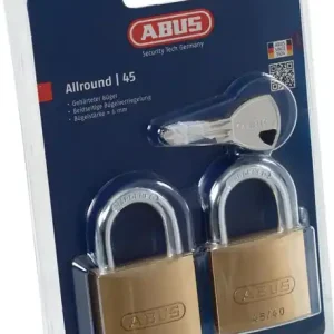 Zylindervorhangschloss 45/40 Twins B/SB Schlosskörper-B.39mm MS gl.ABUS Garantierte Lieferung