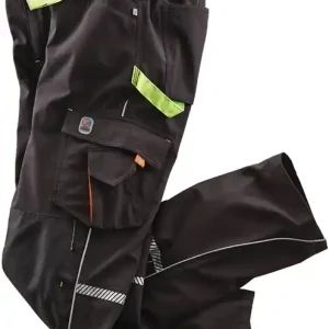 Ausverkauf Softshellhose Terrax Workwear Gr.50 schwarz/limette TERRAX