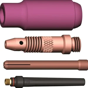 Preisreduziert TIG-Zubehör-Set 4-tlg.in Ku.-Box WE 2,4mm ABITIG 17,18,26 A.BINZEL