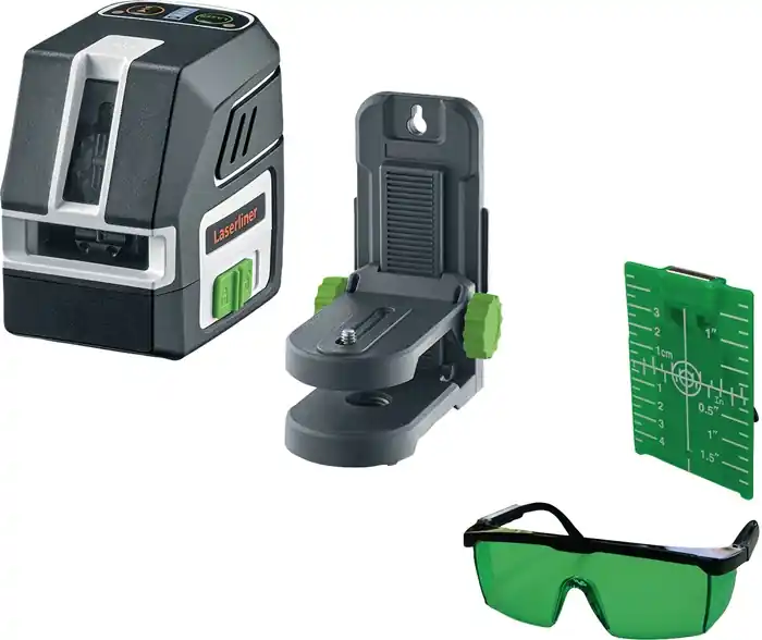 Kreuzlinienlaser PocketCross-Laser 2G ±3,5Grad ± 0,3 mm/m 55m Pocket Wall Holder Zertifiziert