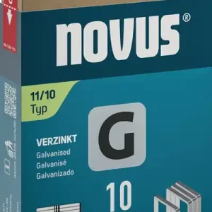 Flachdrahtklammer G Typ 11 B10,6xL10mm Draht-B.1,25mm 600 St.NOVUS Top-Seller