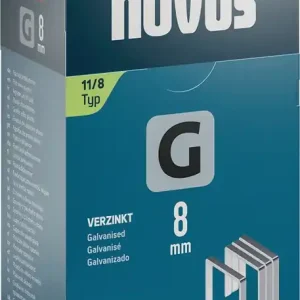 Flachdrahtklammer G Typ 11 B10,6xL8mm Draht-B.1,25mm 5000 St.NOVUS Highlight