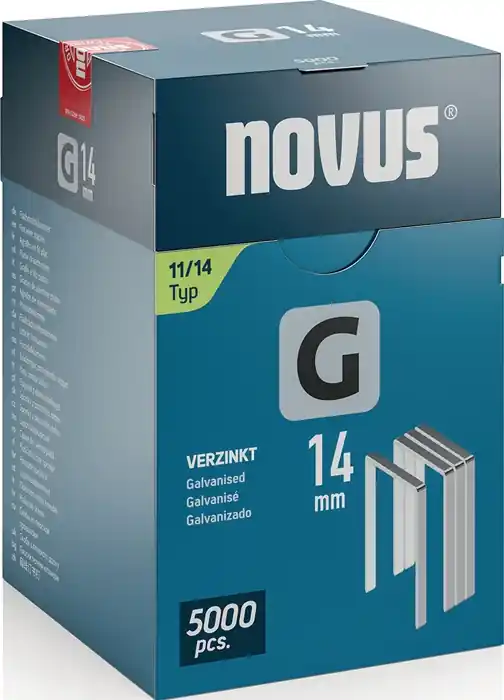Ausverkauf Flachdrahtklammer G Typ 11 B10,6xL14mm Draht-B.1,25mm 5000 St.NOVUS
