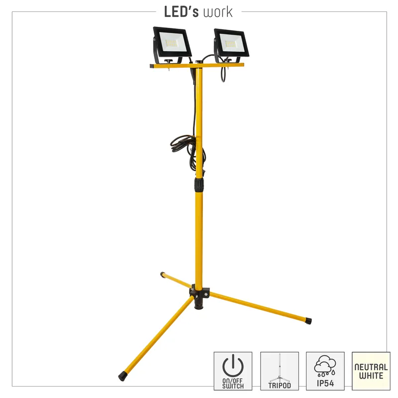 Arbeitsleuchte mit Stativ - 40W 4000K IP54 Rabatt