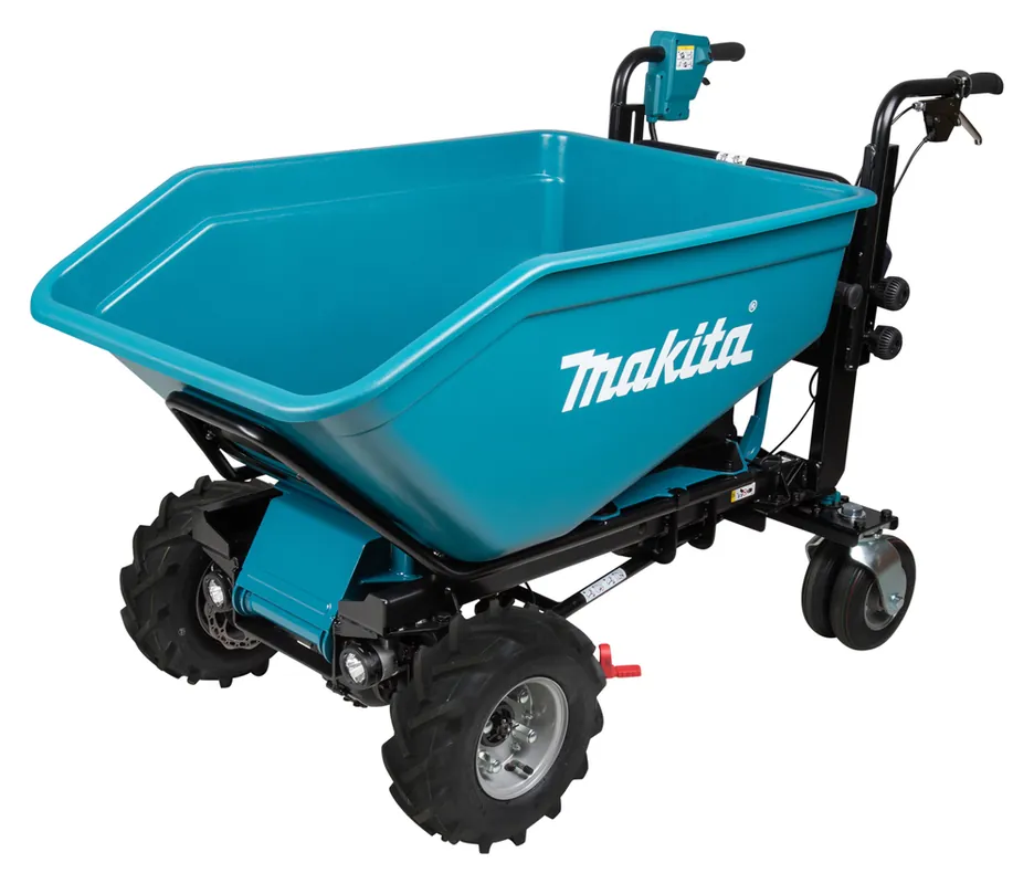 Makita DCU602Z Akku-Schubkarre 2x18V mit elektrischer Kippfunktion (ohne Akku, ohne Ladegerät) Rabatt