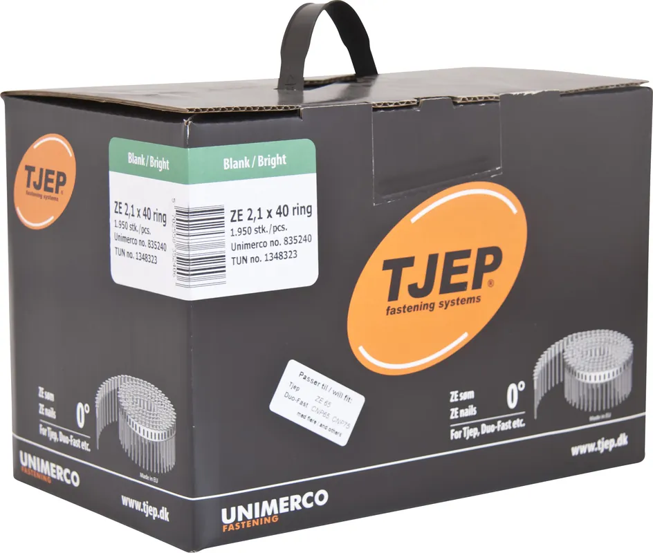 Nur Für Kurze Zeit TJEP ZE21/40 Rillennagel blank Rundkopf. Box 1.950 Stk.