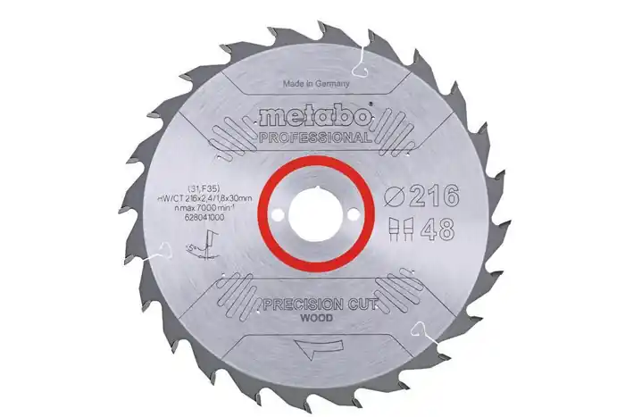 Kreissägeblatt precision cut wood professional D216xB2,4xBohrung30mm 48Z. WZ Solange Der Vorrat Reicht