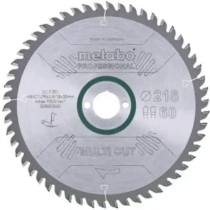Kreissägeblatt multi cut professional HW/CT D216xB2,4x30mm 60Z. Flach-Trapezzahn Nur Heute