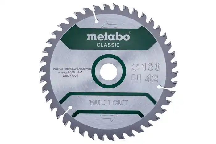 Kreissägeblatt multi cut classic D160x2,2/1,4xBohrung20mm Z.42 FZ/TZ 5Grad Mega-Angebot