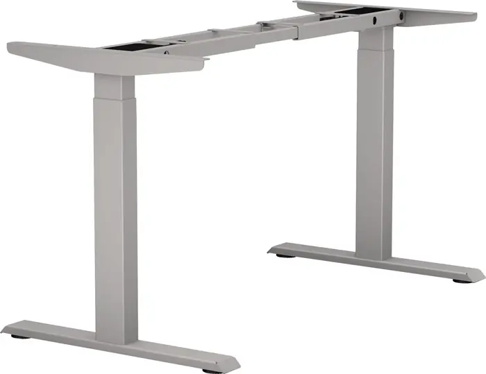 Steh-Sitz Tischgestell E-MORE 2M2S silber RAL 9006 H.700-1200mm BMB Abverkauf