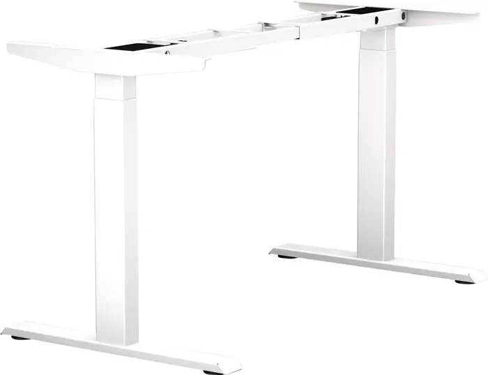 Preisreduziert Steh-Sitz Tischgestell E-MORE 2M2S weiß RAL 9010 H.700-1200mm BMB